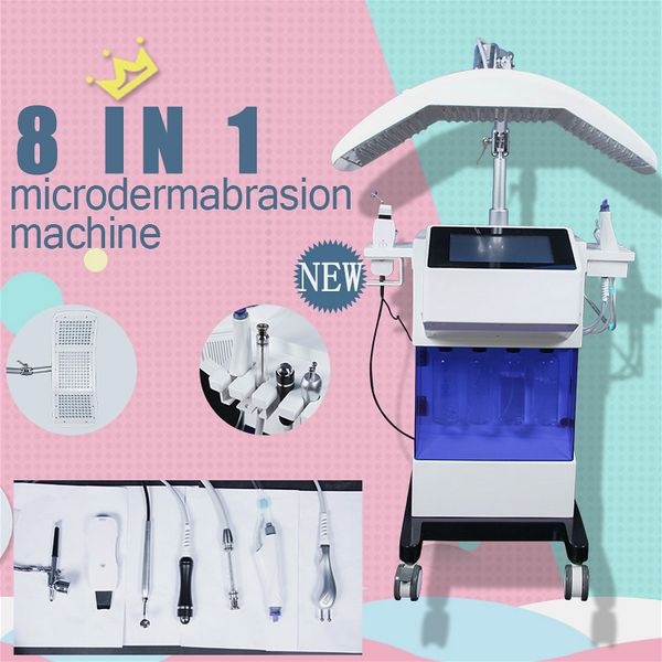 

new 8 in 1 hydrafacial diamond peel microdermabrasion water rf bio-lifting deep facial cleaning water peeling hydra facial dermabrasion