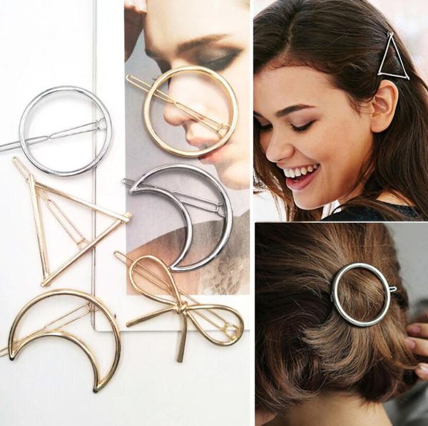 

epecket dhl alloy five-pointed star 8-character side clip hairpin bangs clip frog hairpin djfj029 jewelry hair clips & barrettes, Golden;silver