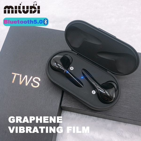 

tws m6s wireless bluetooth waterproof music headphones business headset sport earbuds for huawei
