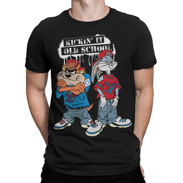 

taz & bugs bunny old school art t-shirt, looney tunes tee, all sizes