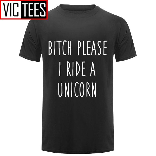 

мужчины хлопок суки, пожалуйста, я ездить на единорог печать свободно тенниску холодных люди футболку топы crewneck майки