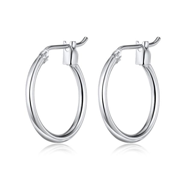 

13/16/19mm hippie punk small circle hoop earrings handmade metal color endless simple earrings for women fashion chic jewelry, Golden;silver
