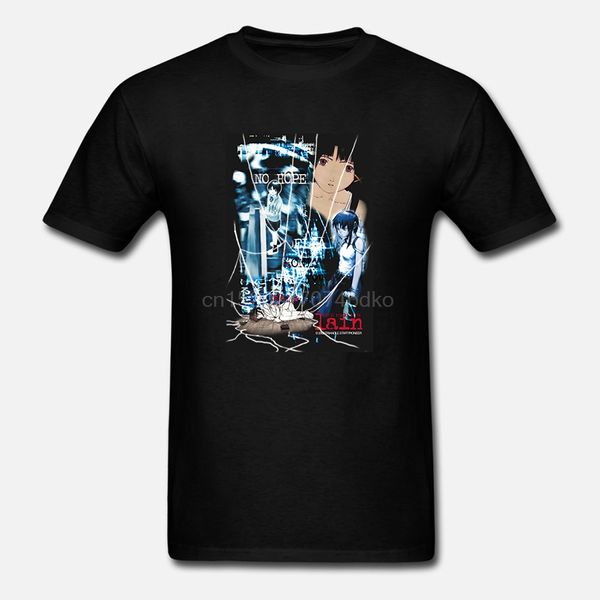 

men tshirt short sleeve serial experiments lain anime t shirt(1) o neck women t-shirt(2