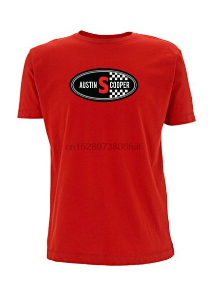 

mk1 austin mini cooper s t shirt mk2 bonnet badge emblem classic italian job