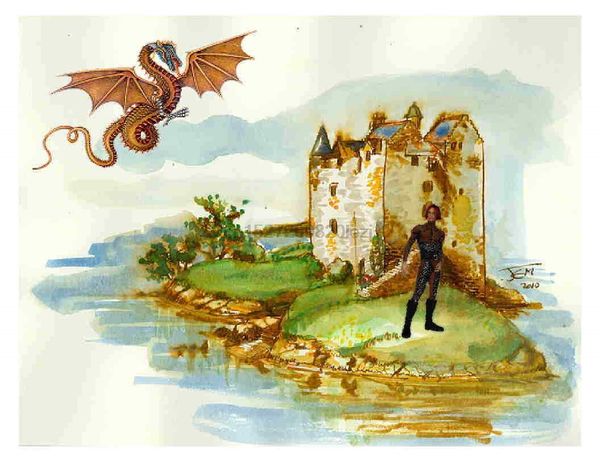 

custom made t shirt medievil scene castle manharajuku streetwear shirt mendragon island awesome