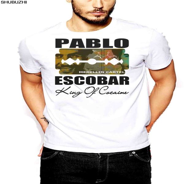 

pablo escobar t-shirt medellin cartel king of plato a plomo colombian o-neck men t shirt summer euro size sbz5098