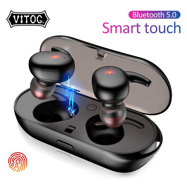 

tws y30 wireless blutooth 5.0 earphone noise cancelling headset 3d stereo sound music in-ear earbuds for x