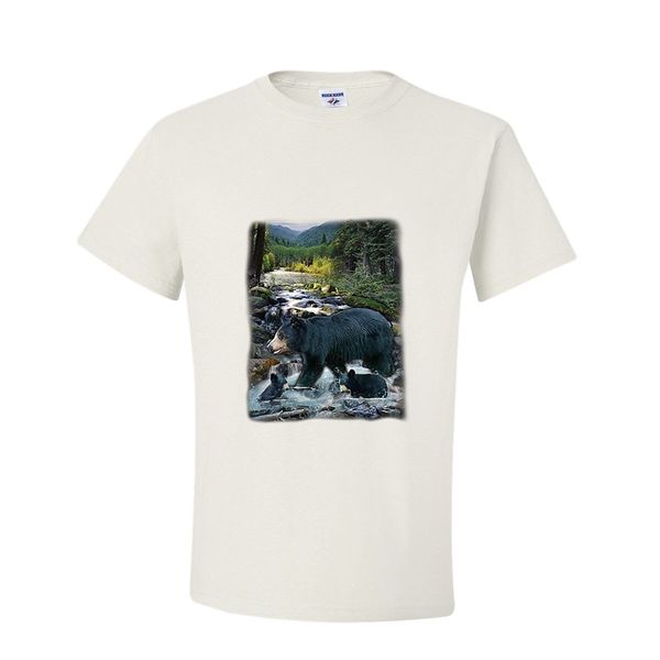 

2019 fashion cotton tee shirt fashion black bears at the creek t-shirt