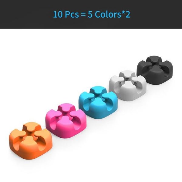 

onsumer electronics ntonpower 10pcs cable management organizer soft silicone cable winder colorful deskwire organizer cord protector