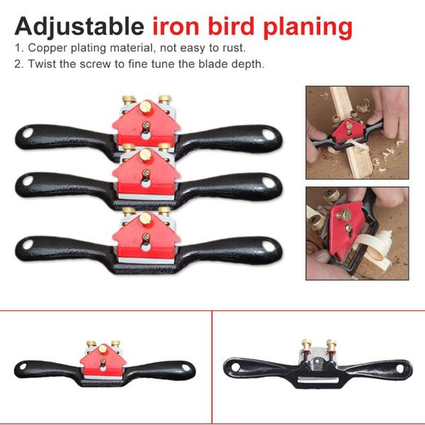

deburring router woodworking hand planer blades tool adjustable wood planer cutting machine edge spoke shave 9 inch with screw