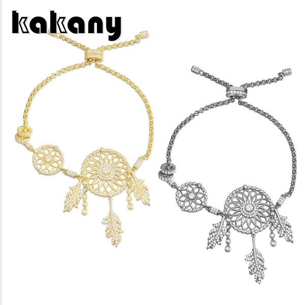 

kakany new fashion original 1: 1 monaco dream catcher bracelet, women's gift, women's jewelry carved logo, Golden;silver