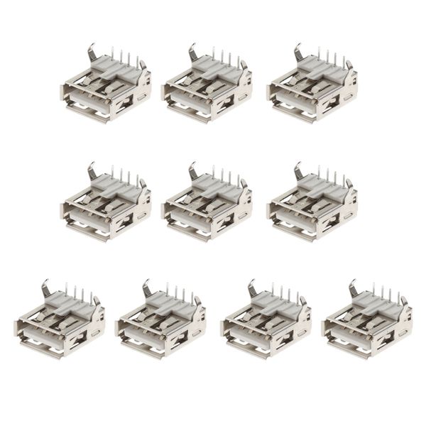 

10шт mini usb type a female smt smd разъем jack
