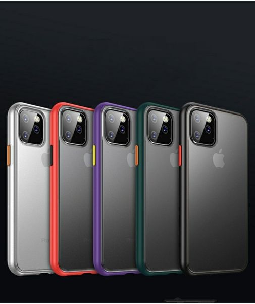 

matte case for iphone11 11pro 11promax x xs xsmax xr clear hard case shockproof transparent hard case with opp bag