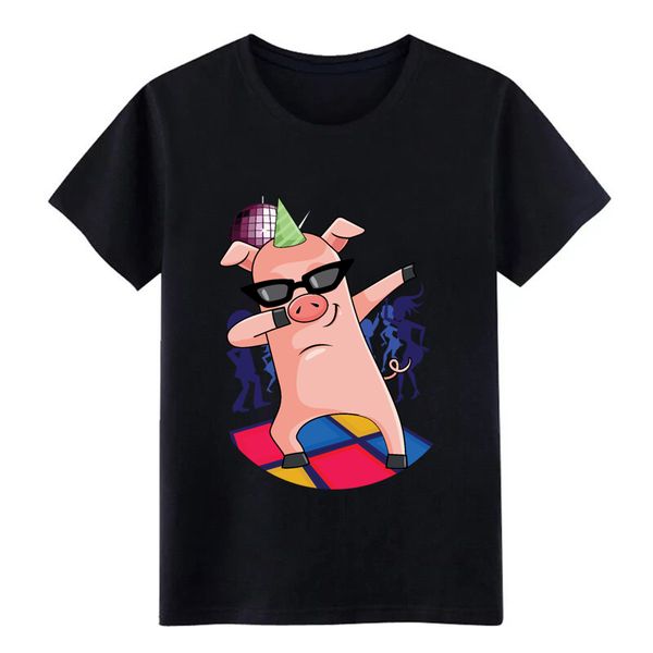 

прилагая свинья танцев сельскохозяйственных животных розового поросенок тенниска мужчина персонализированной футболочку плюс размер 3xl смеш