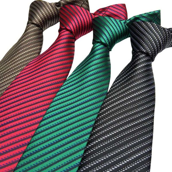 

new brown green red black striped slim ties for men fashion skinny tie 7cm neck ties for men handmade mens tie wedding party, Blue;purple