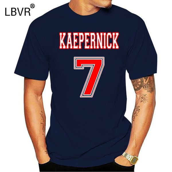 

колин каперник 7 red мужчины black navy t-shirt мы стенд с коротким рукавом s-3xl