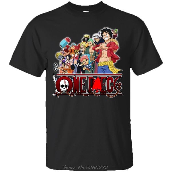 

one piece pirate обезьяна d луая японский аним - новый черная футболка для мужчин высокого качества tops hipster тройники streetwear