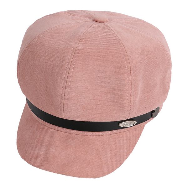 

women's new product retro octagon hat plaid korean newsboy painter hat female creative fashion beret, Blue;gray