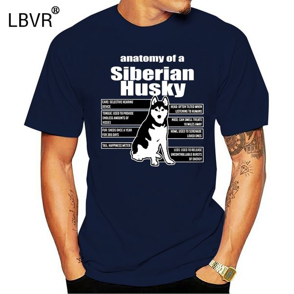 

2020 funny t shirts funny t shirts anatomy of a siberian husky shirts t shirt 2020 fashion tshirt men t-shirt