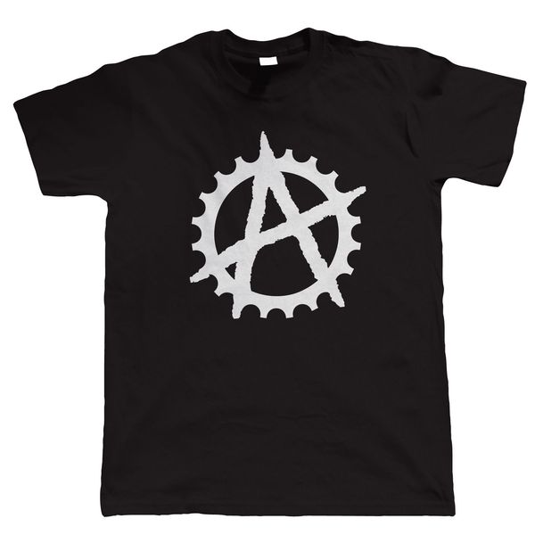

anarchy cog bmx or mountain bikeer, mens t shirt hip hop clothing cotton short sleeve t-shirt tee new arrival men's short