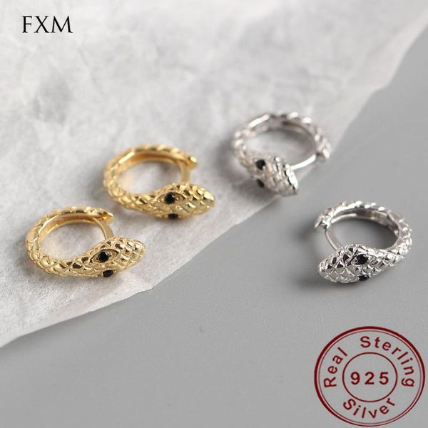 

snake small tiny huggie hoop earrings for women 925 silver luxury animal hinged mini hoop earring gold fashion 2020, Golden;silver
