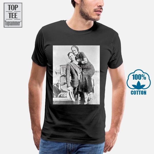 

2017 men's cool bonnie and clyde 3d printed men's 100% cotton tee short sleeve tee