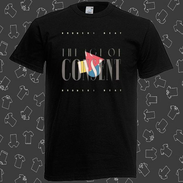 

bronski beat the age of consent synthpop trio men black t-shirt