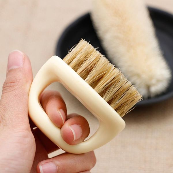 

beard beard facial brush brush appliance razor mens barber men wild tool boar shaving brush shave brainbow fur salon cleaning nxsvl, Silver