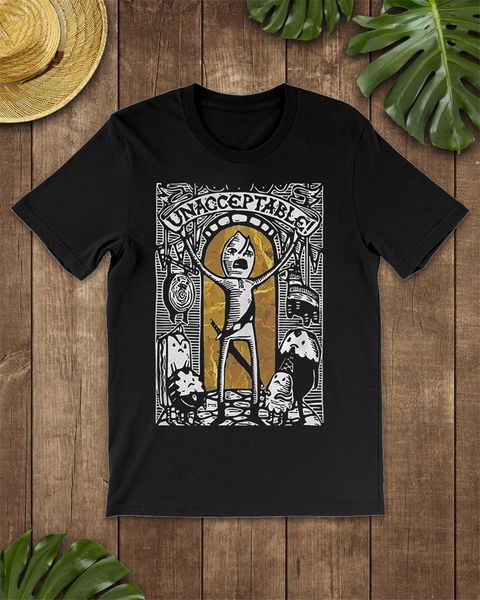 

lemongrab unacceptable condition guy t-shirt short black-navy for men-women basic models tee shirt