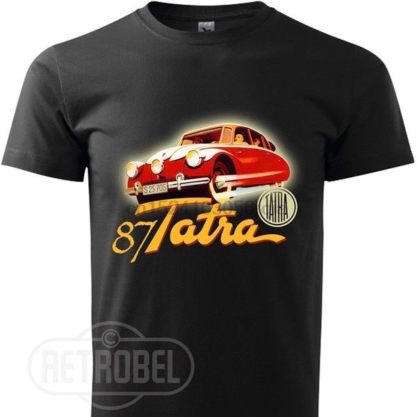 

tatra 87 auto art deco mens short sleeve t-shirt black