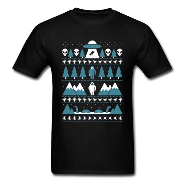 

supernatural paranormal moive t shirt witchcraft ufo alien spaceship christmas sweater black t-shirts new design male