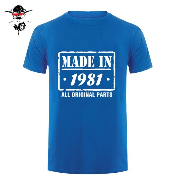 

t shirt made in 1981 mens funny t shirt mens clothing 37rd birthday