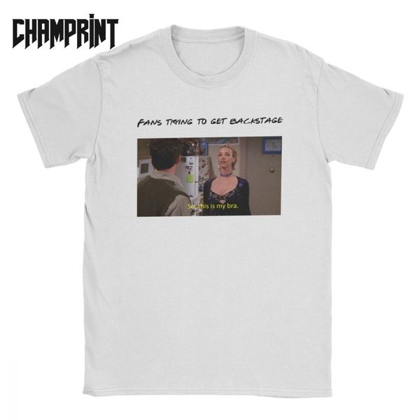

phoebe buffay chandler bing friends t-shirts tv funny quotes so this is my bra t shirts men cotton grunge tees short sleeve