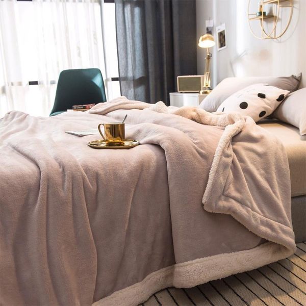 

150*200mm weighted flannel fleece blanket winter soft thick sherpa throw blanket for sofa bed couch blankets bed cover