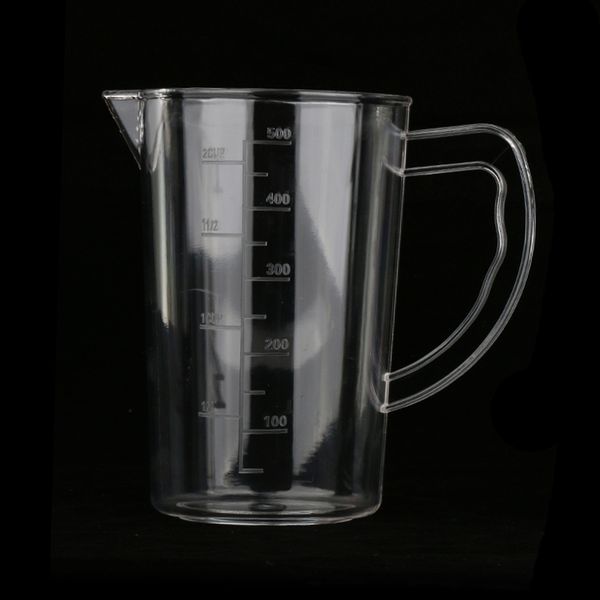 

500ml acrylic clear graduated measuring cup jug milk picther with handle