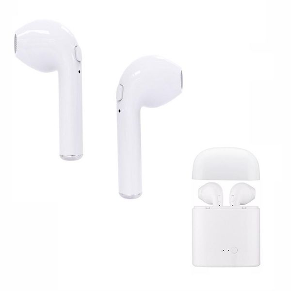 

in-ear wireless bluetoooth earphone twins ear headset mini earbud bluetoooth headset with charging box hbq-i7 tws
