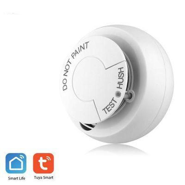 

smart home control system tuya smart home graffiti wifi smoke detector smoke app network smoke detector alarm