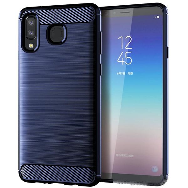 

carbon fiber phone case for samsung a8 star silicone tpu rugged armor designed silicone rubber bumper case
