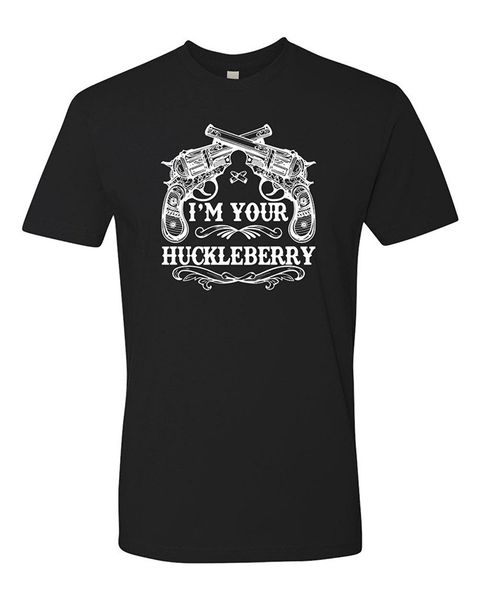 

2019 new summer cool tee shirt panoware men's i'm your huckleberry t-shirt cotton t-shirt
