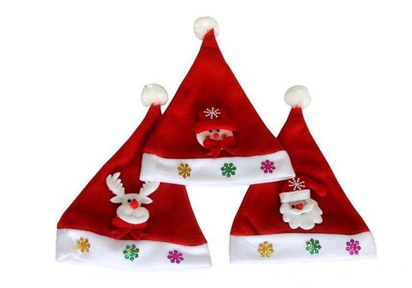 

new christmas decoration hats high-grade christmas hat santa claus hat cute adults christmas cosplay hats ing