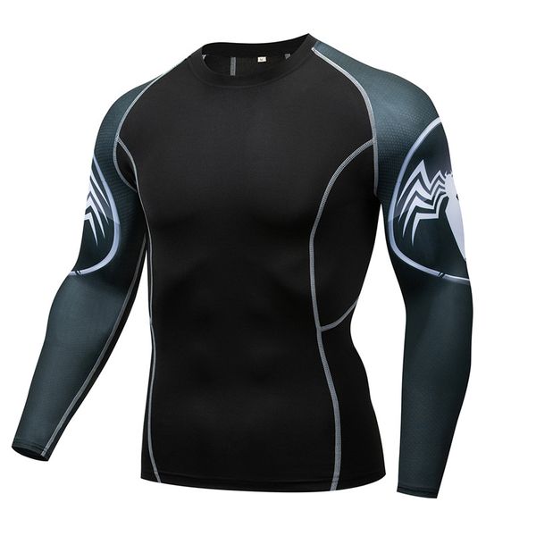 

running jerseys men's sportswear compression t-shirt, long sleeve bodybuilding clothes, skullcap,, Black;blue