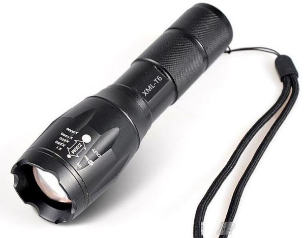

black led flashlights durable cree xml t6 led torches for camping 2000lumen aluminum alloy material xml t6