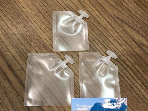 500 Uds bolsa de plástico con cierre térmico de fondo abierto bolsa de muestra de crema cosmética de viaje de 3/5/10/15ml con tapa