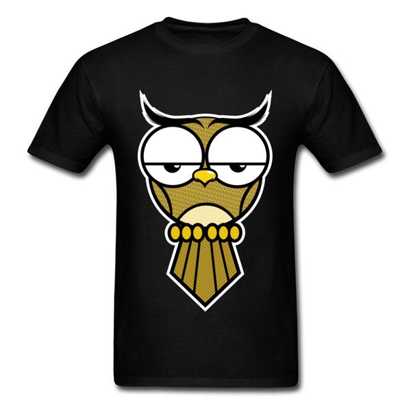 

upset owl tshirt men funny cartoon t shirts 90s style streetwear white tee shirt for boy men's brand new casual t-shirts