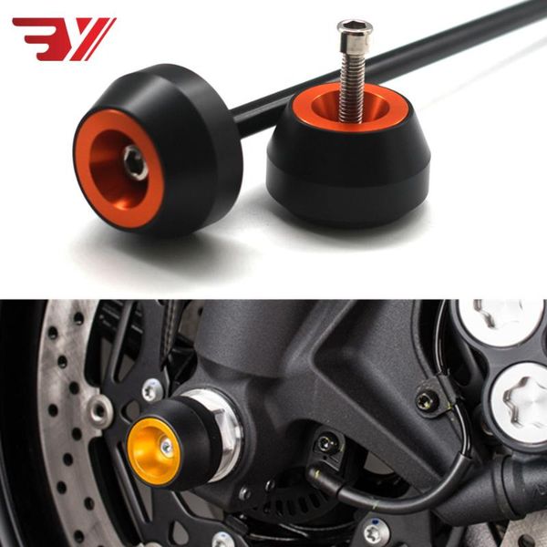 

for 848 2007-2012 848 evo aluminum modified motorcycle drop ball absorber accessories front wheel axle protection
