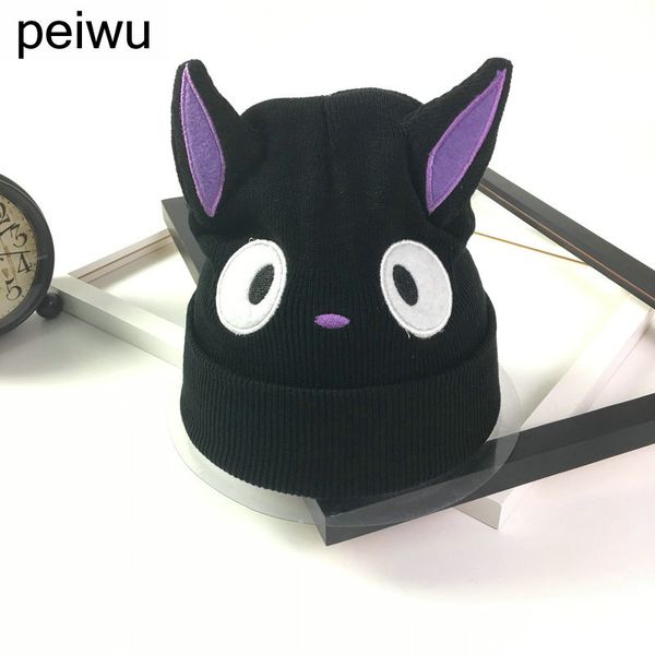 

шапочки шапки с ушами skullies женщины осенью зимних шапками для дамы моды шапочки кошки шлема женщин вскользь колпачков, Blue;gray