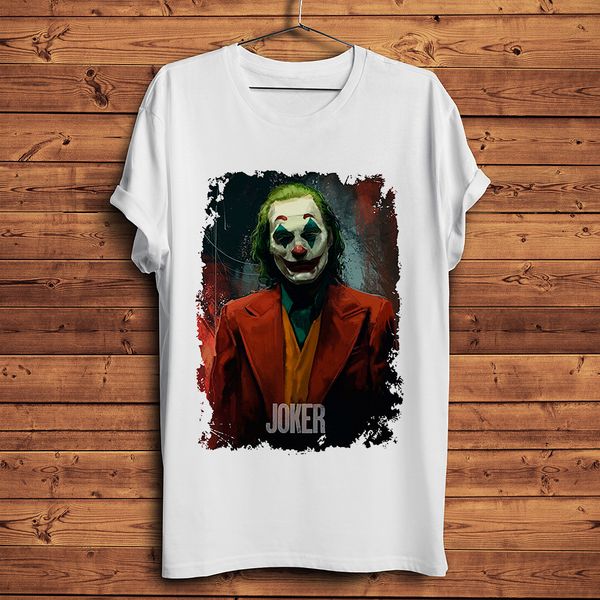 

joker хоакин феникс смешной футболка футболка мужчины 2019 новая белая случайная ьотта прохладный антигера тенниска уличного