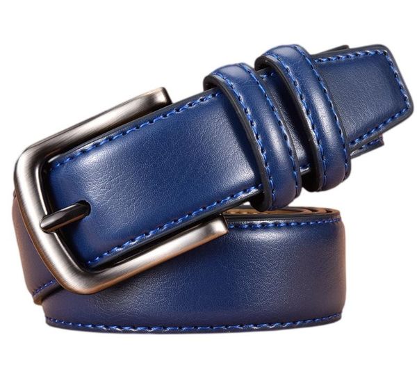 

men's cow genuine leather luxury strap male belts for men new fashion classice vintage pin buckle belt belts 3.3cm, Black;brown