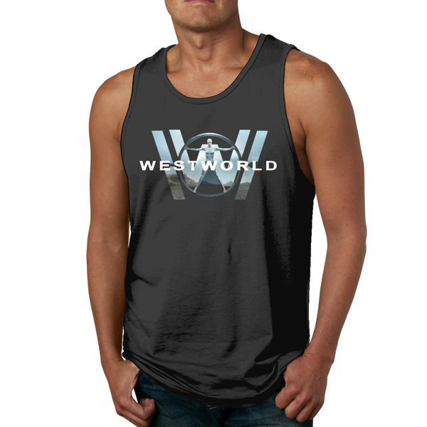

westworld tank top стильный круглый шеи рок ролл качества хлопка жилет
