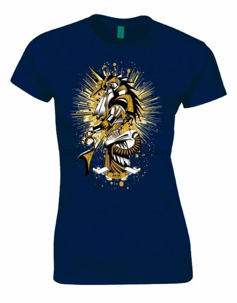 

anubis lord of the dead egyptian gothic ladies woman cut tshirt tee ak09